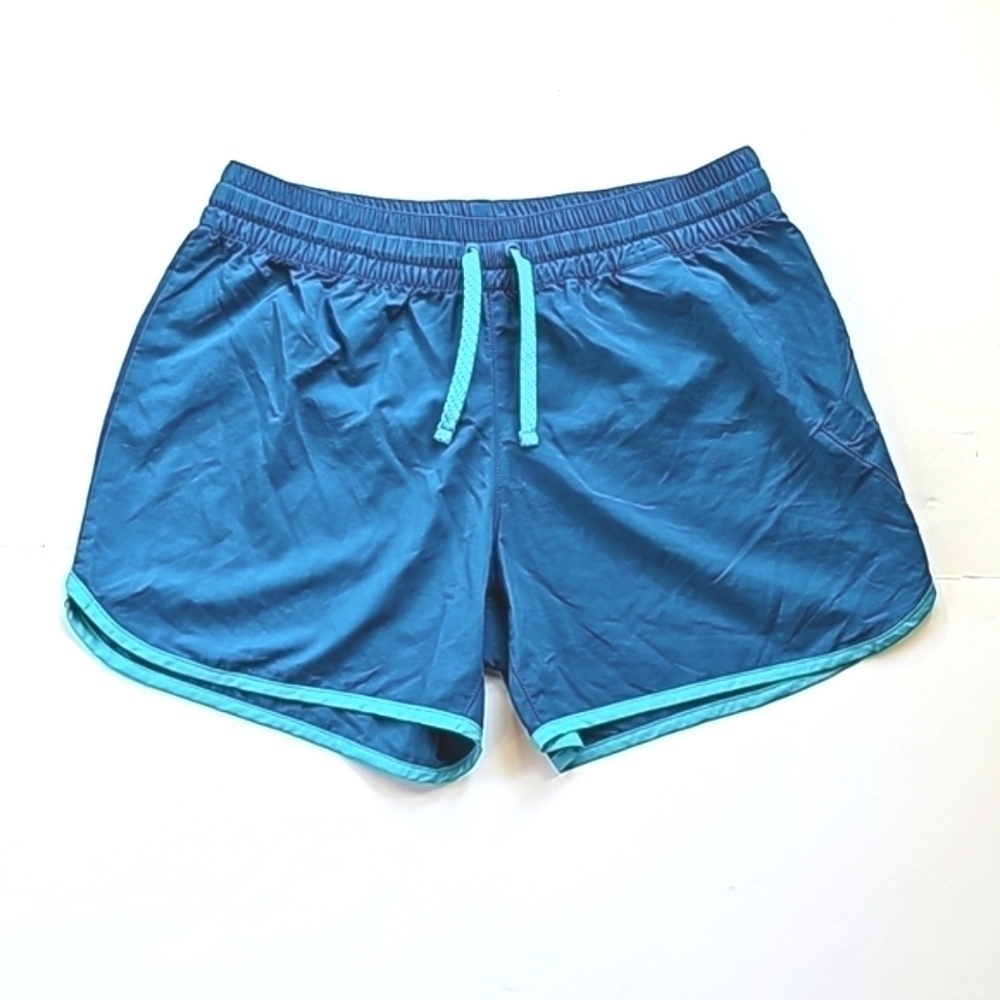 Columbia Womens Teal Blue Nylon Shorts Size Small